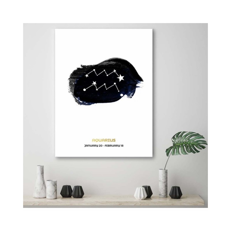 Bild auf Leinwand - Sternzeichen - Wassermann | Feeby