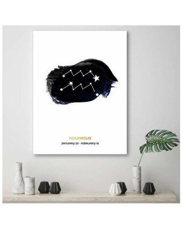 Bild auf Leinwand - Sternzeichen - Wassermann | Feeby