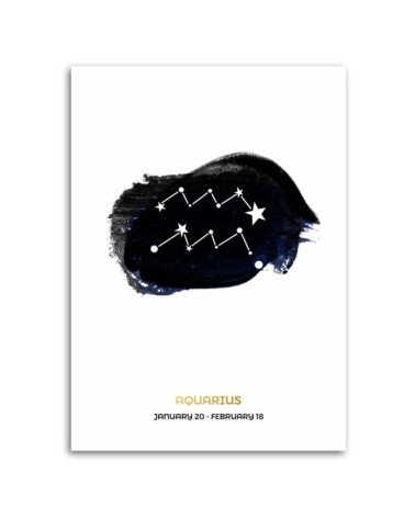 Bild auf Leinwand - Sternzeichen - Wassermann | Feeby