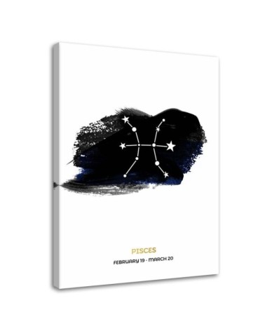 Fashionable Canvas prints for the living room - Zodiac sign Pisces | FEEBY