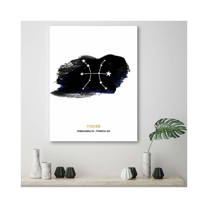 Leinwandbild - Sternzeichen - Fische | Feeby