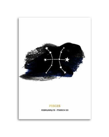 Leinwandbild - Sternzeichen - Fische | Feeby