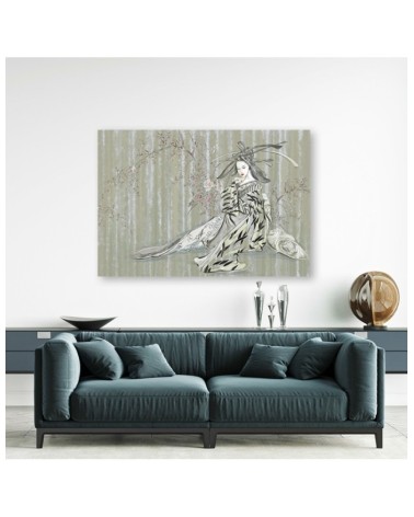 Leinwanddruck - Traditioneller japanischer Geisha | Feeby