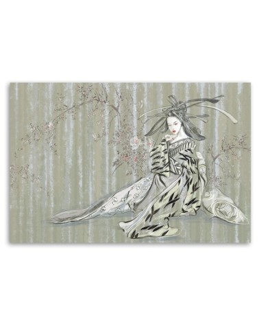 Leinwanddruck - Traditioneller japanischer Geisha | Feeby
