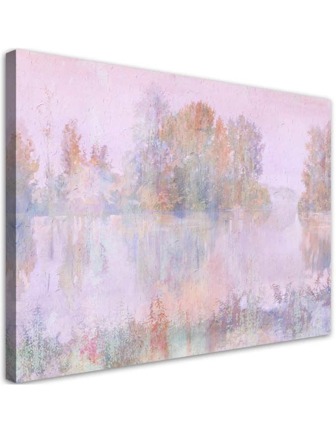 Wandbild für Wohnzimmer - Seeblick | Feeby