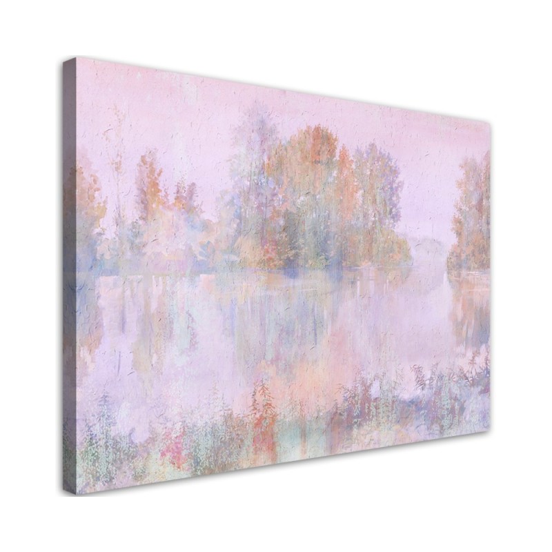 Wandbild für Wohnzimmer - Seeblick | Feeby