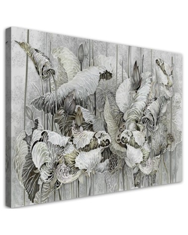 Stylish Canvas painting for living room - Lotus flowers | FEEBY