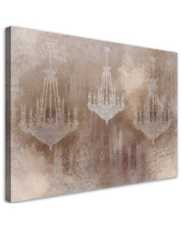 Stylish Canvas painting for living room - Retro chandelier | FEEBY