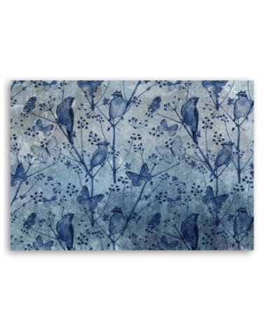 Bild auf Leinwand - Abstrakt Vögel auf Zweigen | Feeby