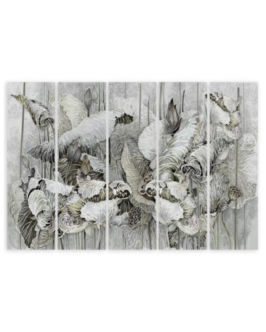 Wandbild für Wohnzimmer - Saint Lotos Blumen | Feeby