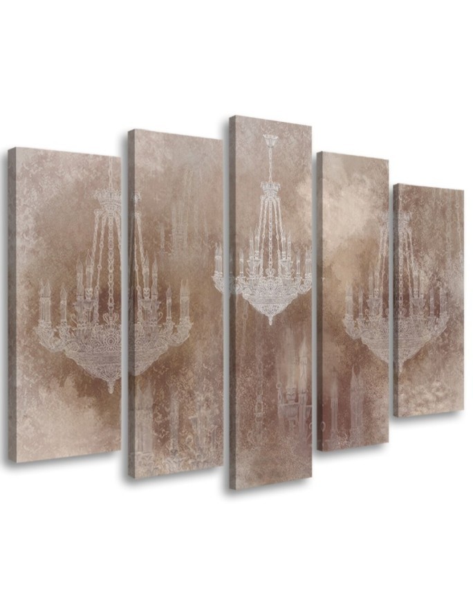 Dekoratives Leinwandbild - Kronleuchter | Feeby