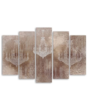 Dekoratives Leinwandbild - Kronleuchter | Feeby