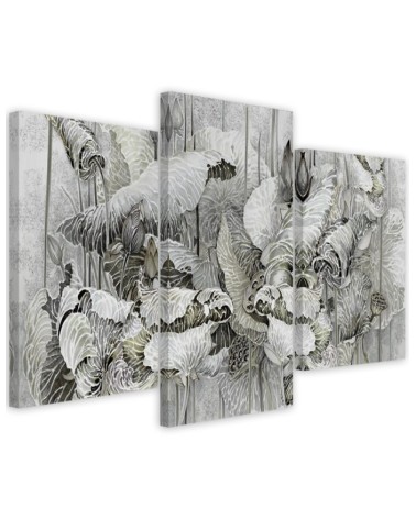 Flowers of the sacred lotus - Modern paintings for wall | FEEBY