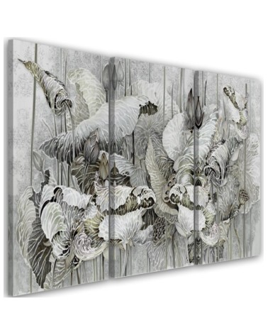 Flowers of the sacred lotus - Modern Canvas paintings for the living room | FEEBY