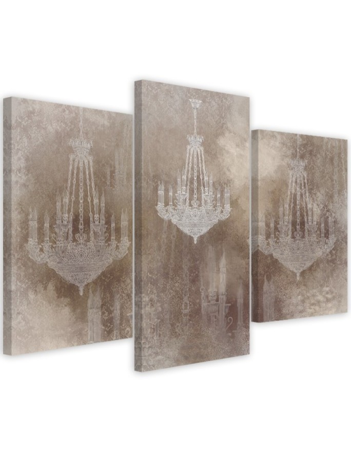 Chandeliers - Modern paintings for the living room | FEEBY