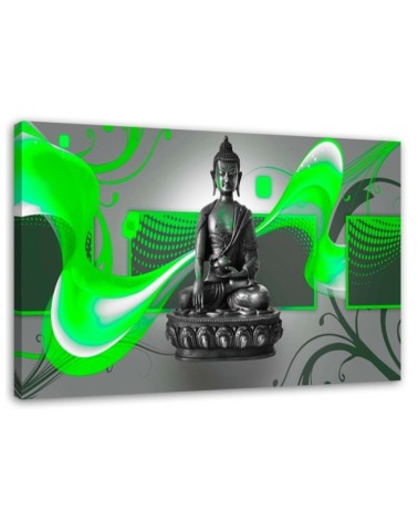 Dekoratives Leinwandbild - Buddha Abstrakt | Feeby
