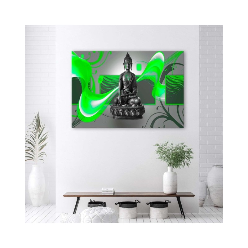 Dekoratives Leinwandbild - Buddha Abstrakt | Feeby