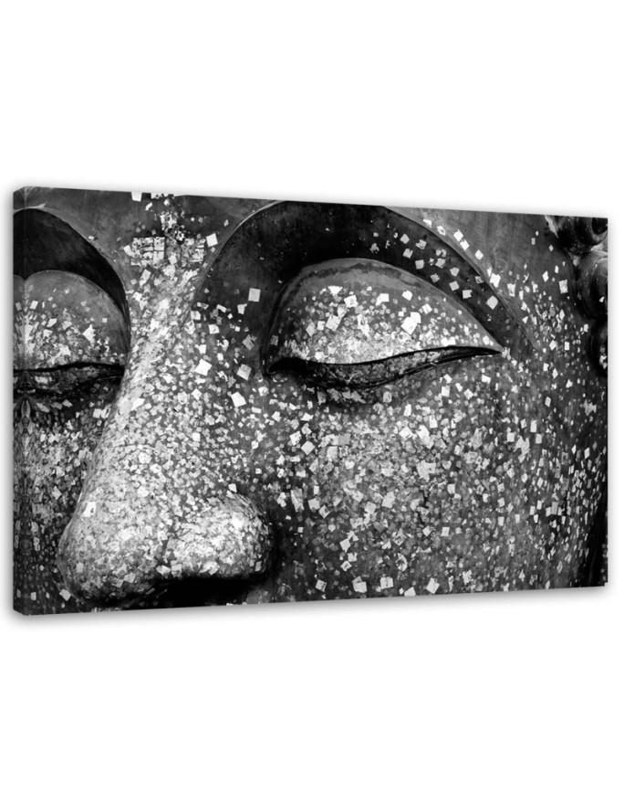 Leinwandbild - Buddha Grau Asien | Feeby