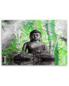 Abstract Prints on canvas - Buddha bamboo leaves | FEEBY