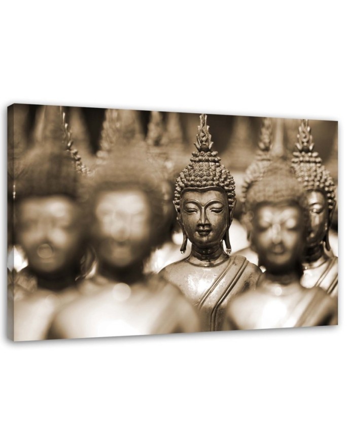 Leinwandbild - Buddha Braun Zen | Feeby