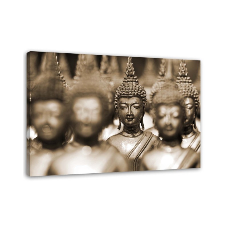 Leinwandbild - Buddha Braun Zen | Feeby