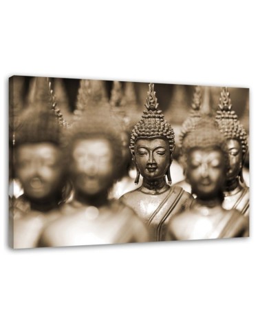 Leinwandbild - Buddha Braun Zen | Feeby