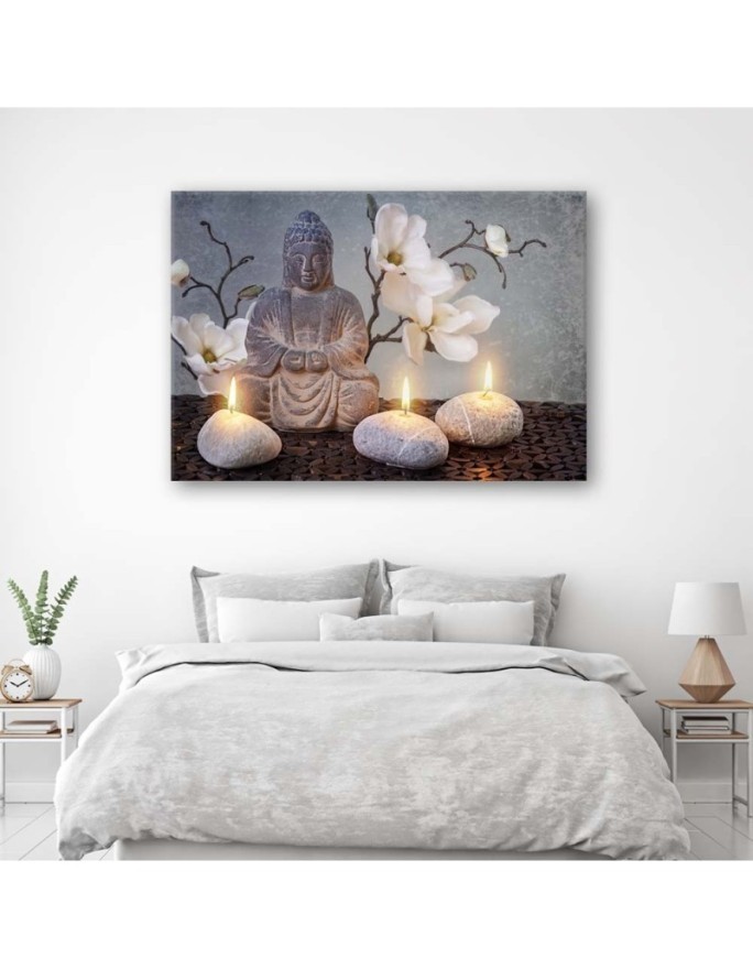 Obraz abstrakcja na płótnie - do salonu Budda zen spa | FEEBY