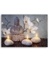 Obraz abstrakcja na płótnie - do salonu Budda zen spa | FEEBY