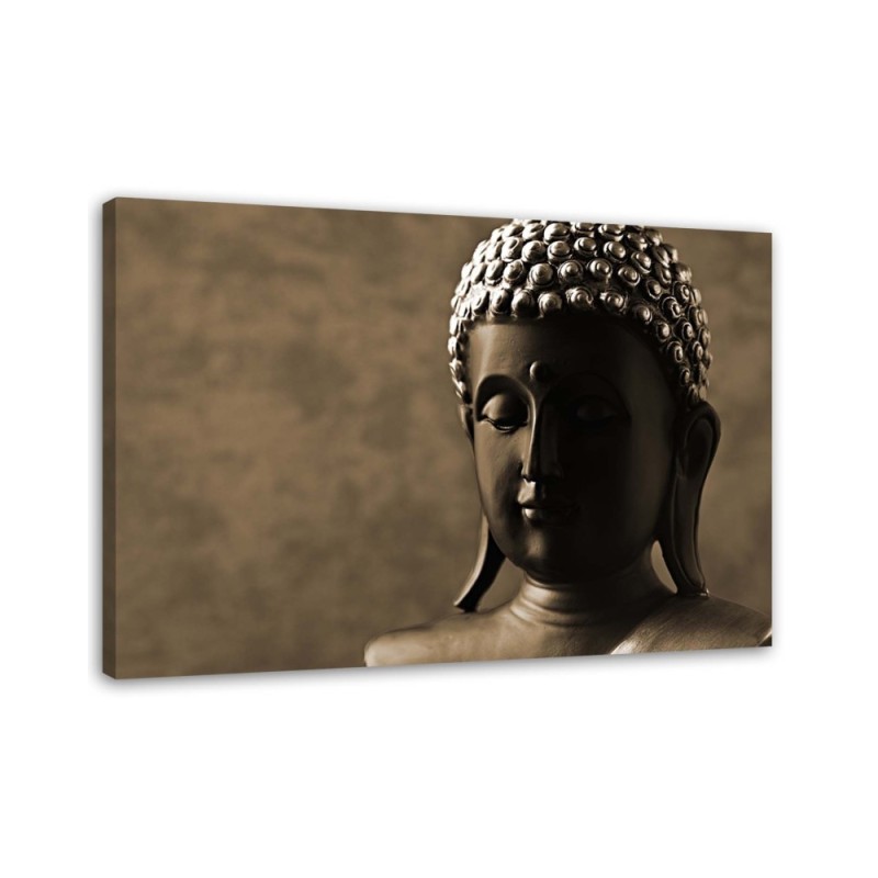 Canvas prints zen Buddhism - Buddha's head | FEEBY