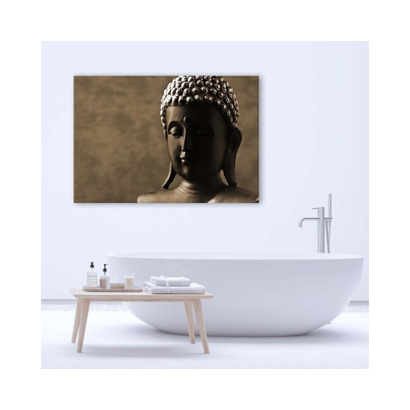 Leinwandbild - Buddhas Kopf | Feeby