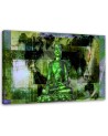 Obrazy na ścianę - Budda i abstrakcyjne tło zielone | FEEBY