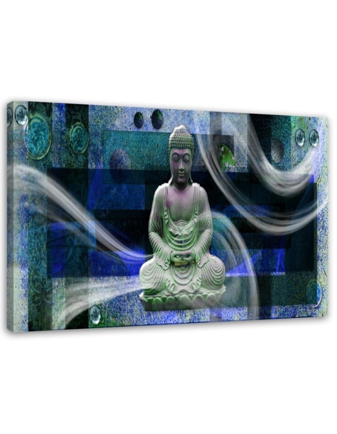 Wandbild für Wohnzimmer - Buddha-Statue | Feeby