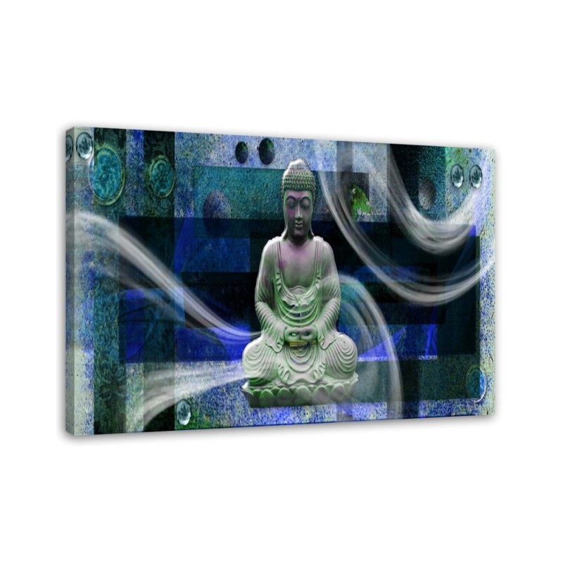 Wandbild für Wohnzimmer - Buddha-Statue | Feeby