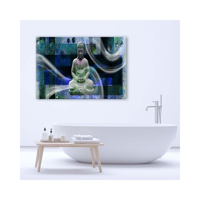 Wandbild für Wohnzimmer - Buddha-Statue | Feeby