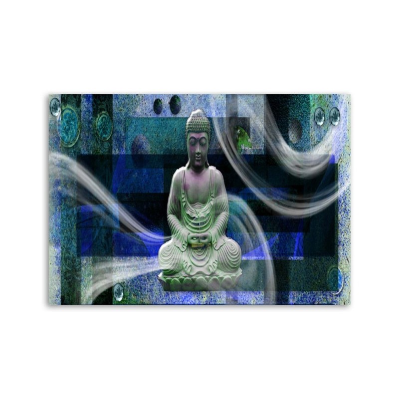 Wandbild für Wohnzimmer - Buddha-Statue | Feeby