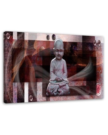 Modernes Wandbild - Buddha mit geometrischen Figuren | Feeby