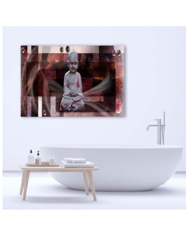 Modernes Wandbild - Buddha mit geometrischen Figuren | Feeby