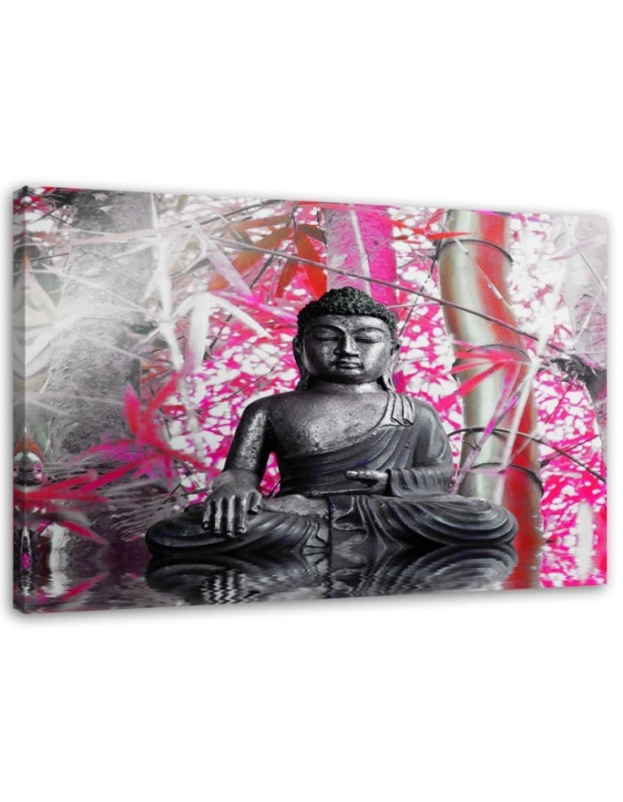 Modernes Wandbild - Buddha und Bambus | Feeby
