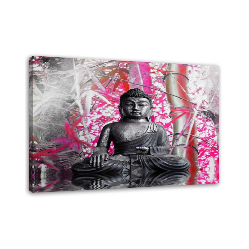 Modernes Wandbild - Buddha und Bambus | Feeby
