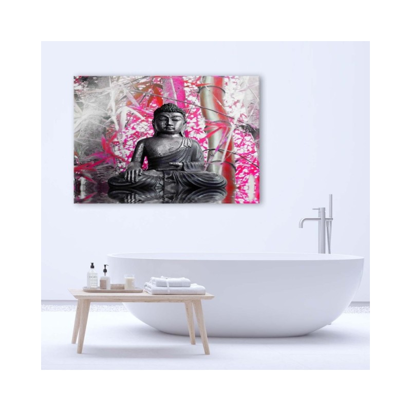 Modernes Wandbild - Buddha und Bambus | Feeby