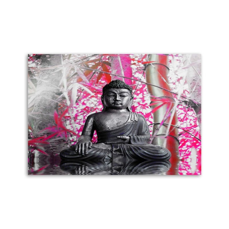 Modernes Wandbild - Buddha und Bambus | Feeby