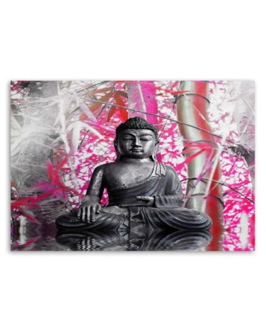 Modernes Wandbild - Buddha und Bambus | Feeby