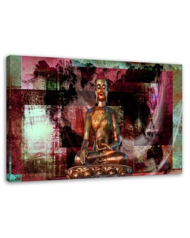 Leinwanddruck - Abstrakter Buddha | Feeby
