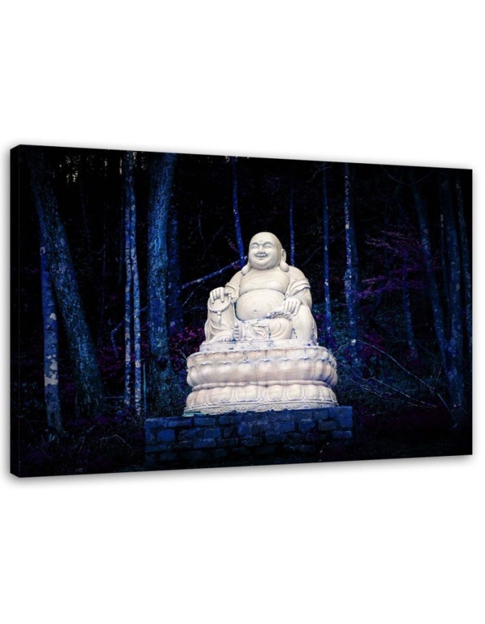 Leinwandbild - Buddha im Wald | Feeby