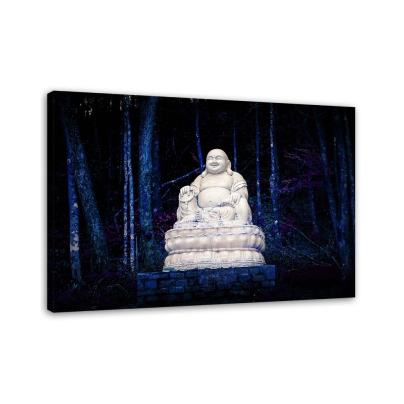 Leinwandbild - Buddha im Wald | Feeby