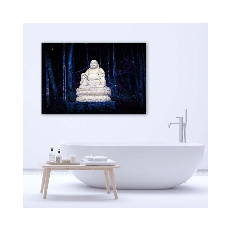 Leinwandbild - Buddha im Wald | Feeby