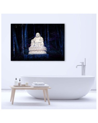 Leinwandbild - Buddha im Wald | Feeby