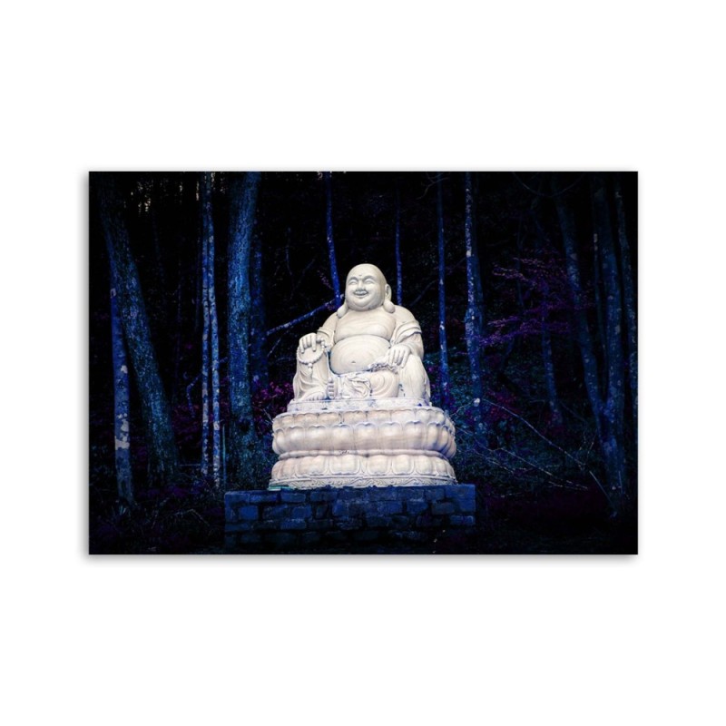 Leinwandbild - Buddha im Wald | Feeby
