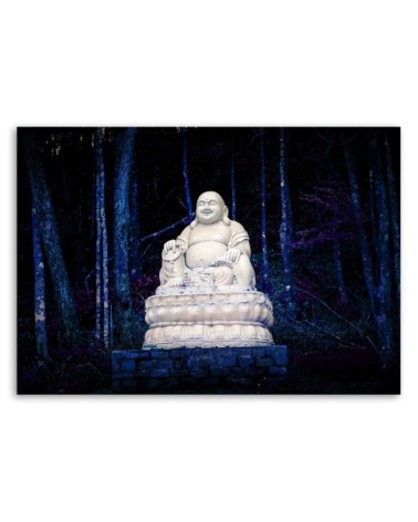 Leinwandbild - Buddha im Wald | Feeby