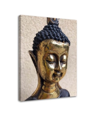 Zen Buddhism Canvas prints - Golden Zen Buddha spa | FEEBY